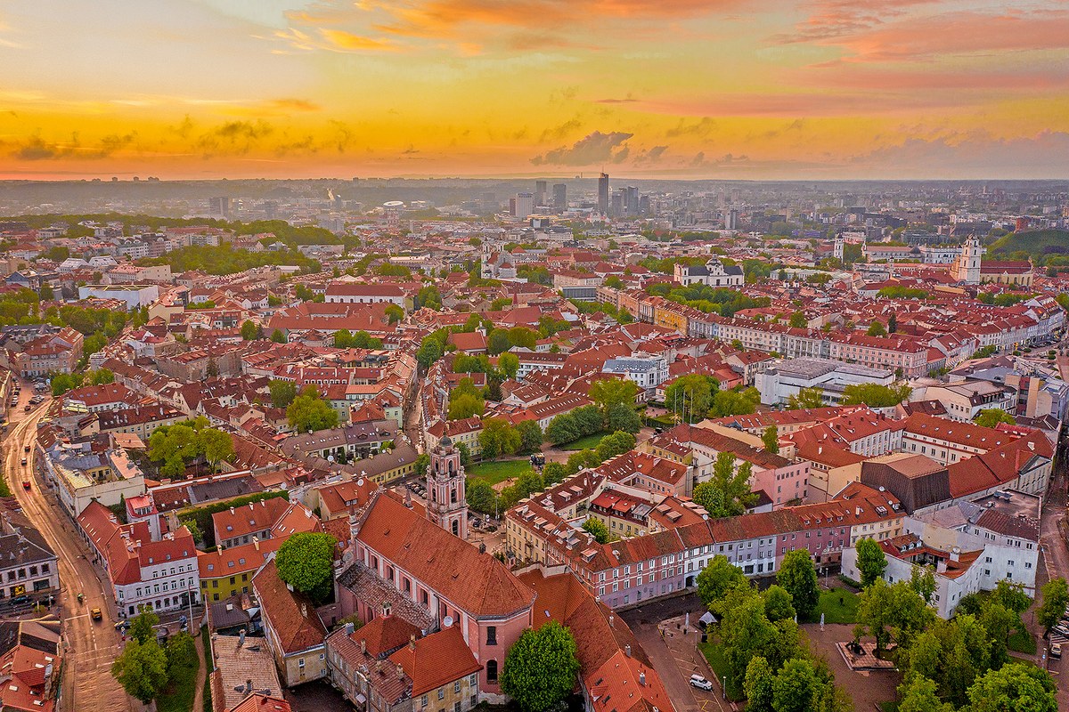 Kaunas city view